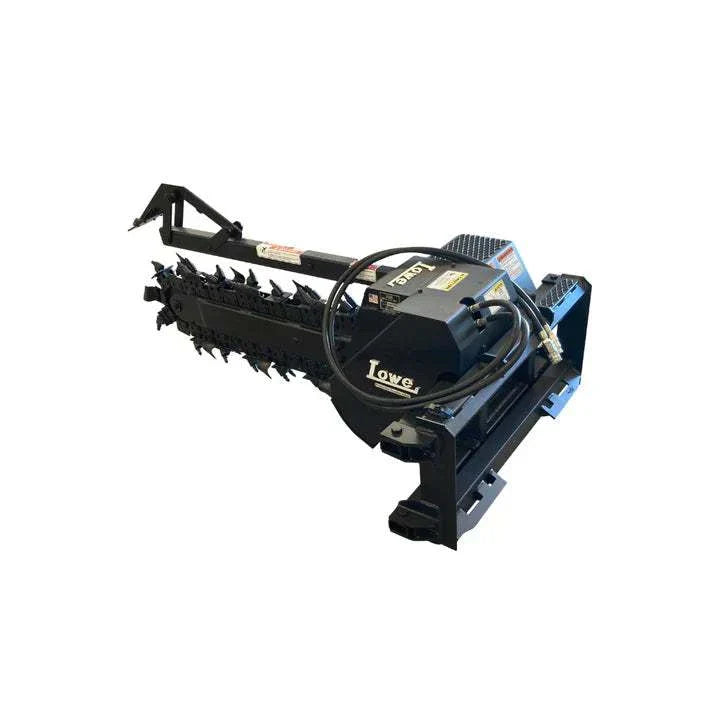 Lowe XR-25 Trencher with skid steer quick attach and 48" digging depth.