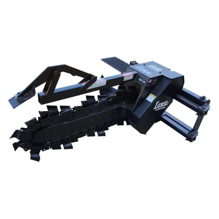 Lowe XR-14 Trencher with cleaner and hose kit, heavy-duty trenching tool with universal quick-attach mount.