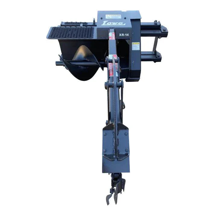 Lowe XR-14 Trencher with Cleaner & Hose Kit, heavy-duty trenching tool, 3,300 PSI max pressure, universal quick-attach mount.