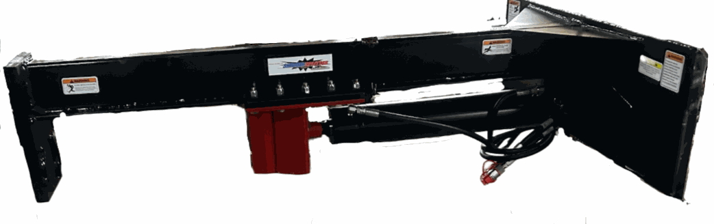 20 Ton Skid Steer Upside Down Log Splitter with 24-inch stroke and universal mounting plate.