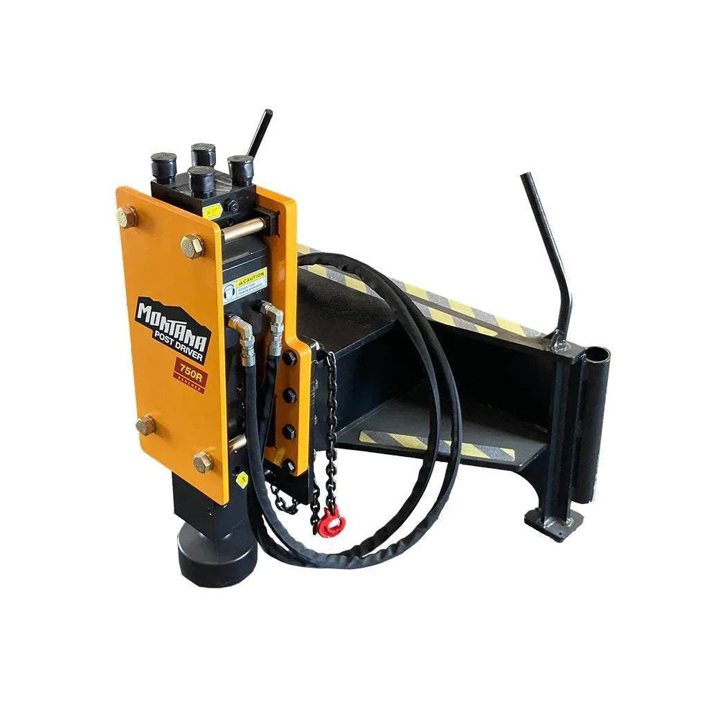 Montana 750R Post Driver for efficient farm and ranch fencing, featuring versatile tool options and universal compatibility.
