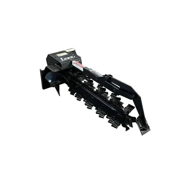 Lowe XR-7 Trencher 36"x 6" with cleaner and hose kit, durable ABF chain, compatible with Toro Dingo Mini, USA made, 1-year warranty.