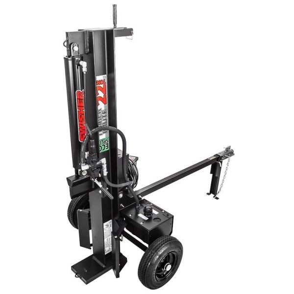 22 Ton Timber Brute Eco Split 120V Electric Log Splitter with full frame, quiet and powerful design, suitable for home or small commercial use.