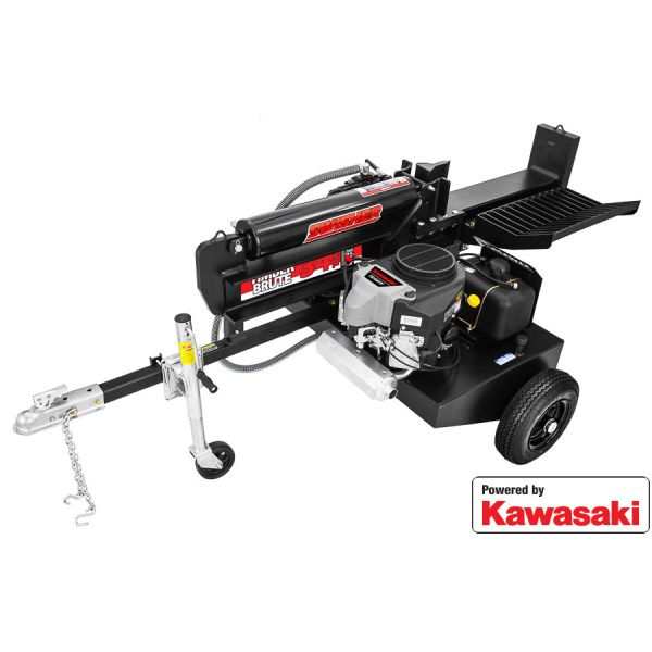 34 Ton Timber Brute 14.5 HP Log Splitter with Kawasaki Engine for Heavy-Duty Wood Splitting.